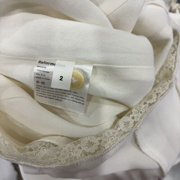 Reformation Lace Trim Midi Dress - Picture 7 of 7